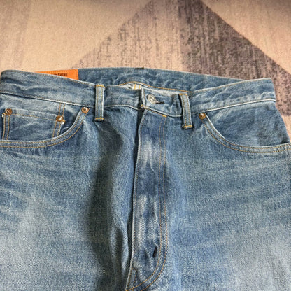 kaptain sunshine skate shoe cut denim pants