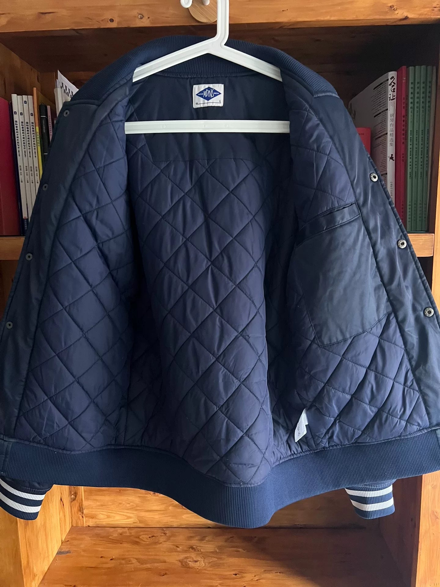 classic blue denim baseball jacket by madness