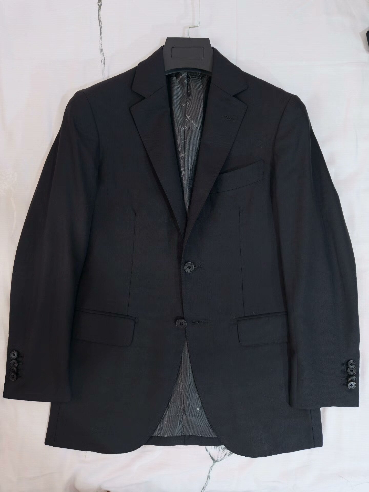 Zegna Black Wool Custom Suit
