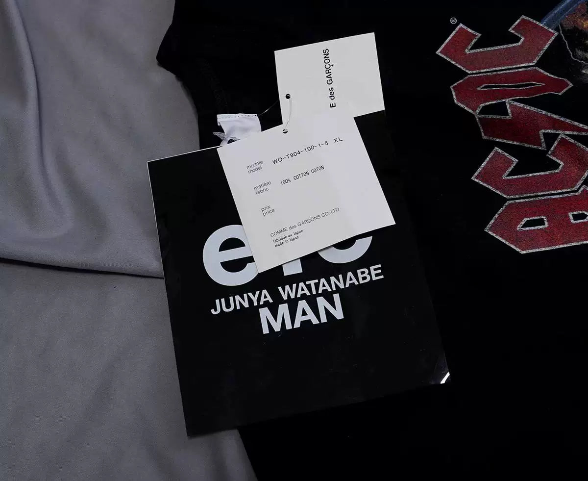 junya watanabe acdc vintage t-shirt xl