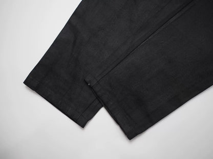 Balmain Bi-material Biker Jeans in Black