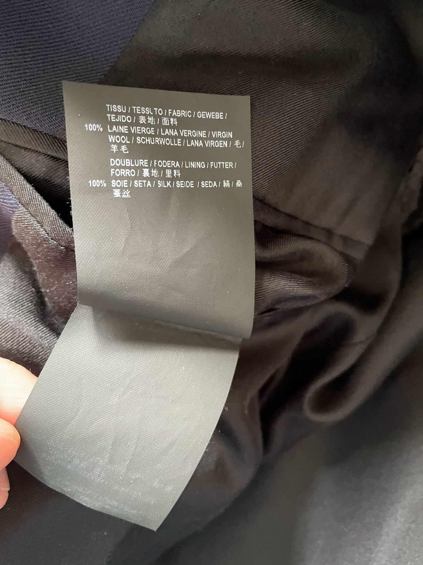 Saint Laurent Dark Blue Wool Suit