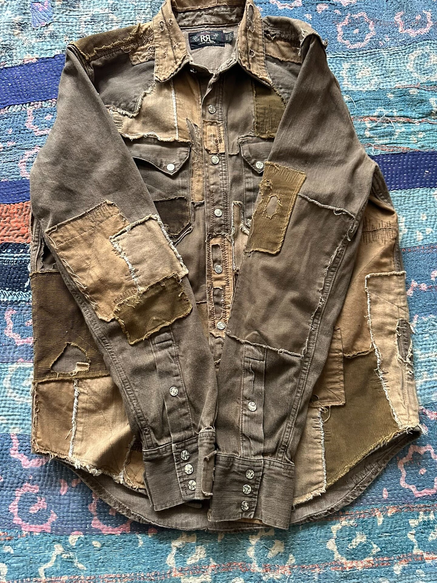 rrl patchwork vintage limited edition shirt
