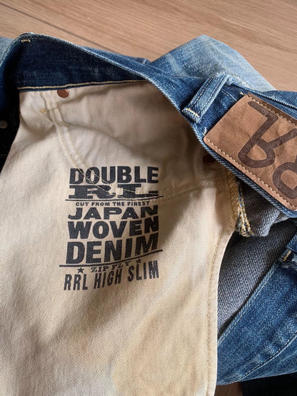 RRL Ralph Lauren Slim Fit Distressed Jeans