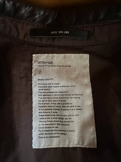 wtaps genuine early edition leather jacket