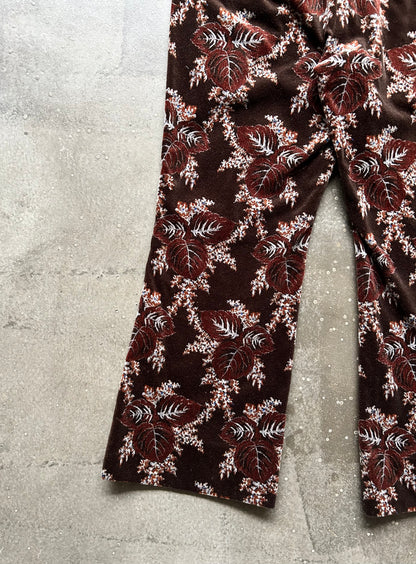 floral patterned cropped pants by Comme des Garçons