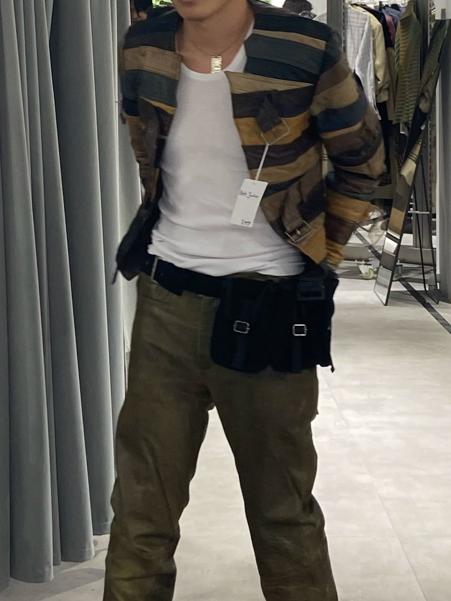 corduroy utility belt bag by jean paul gaultier