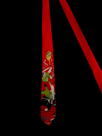 yohji yamamoto vintage anime silk tie