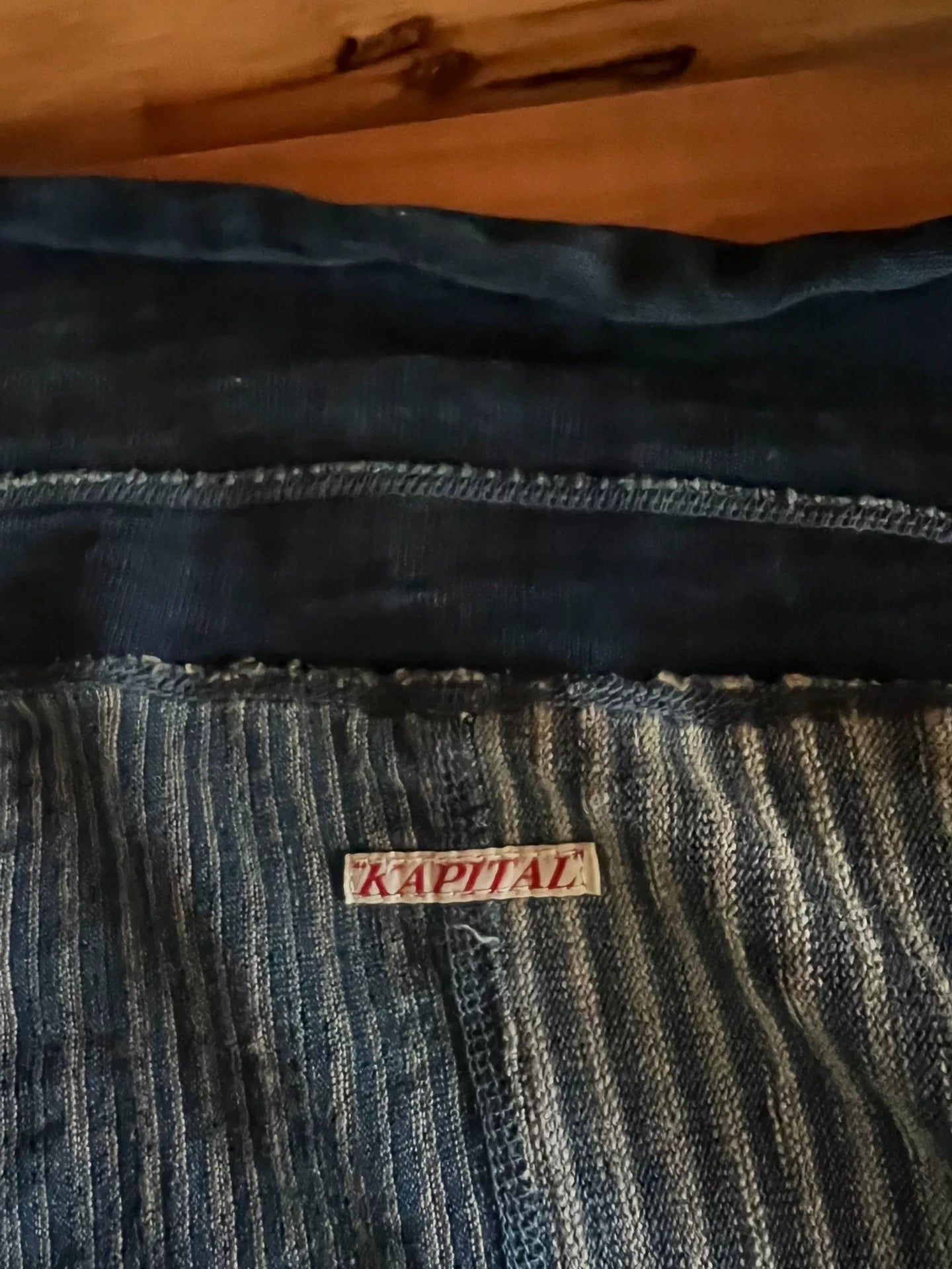 Kapital Blue Dyed Patchwork Jacket