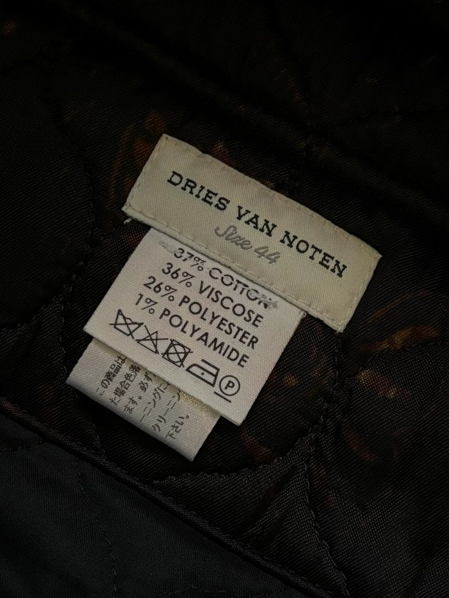 dries van noten aw 2015 quilted jacket