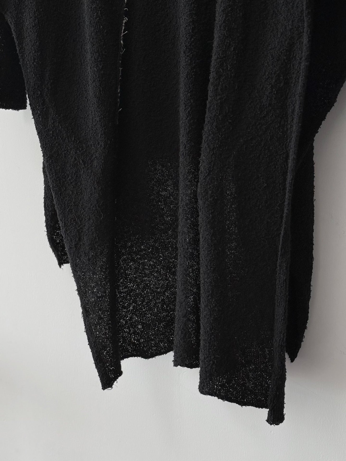 Yohji Yamamoto Asymmetrical Textured Knit Sweater