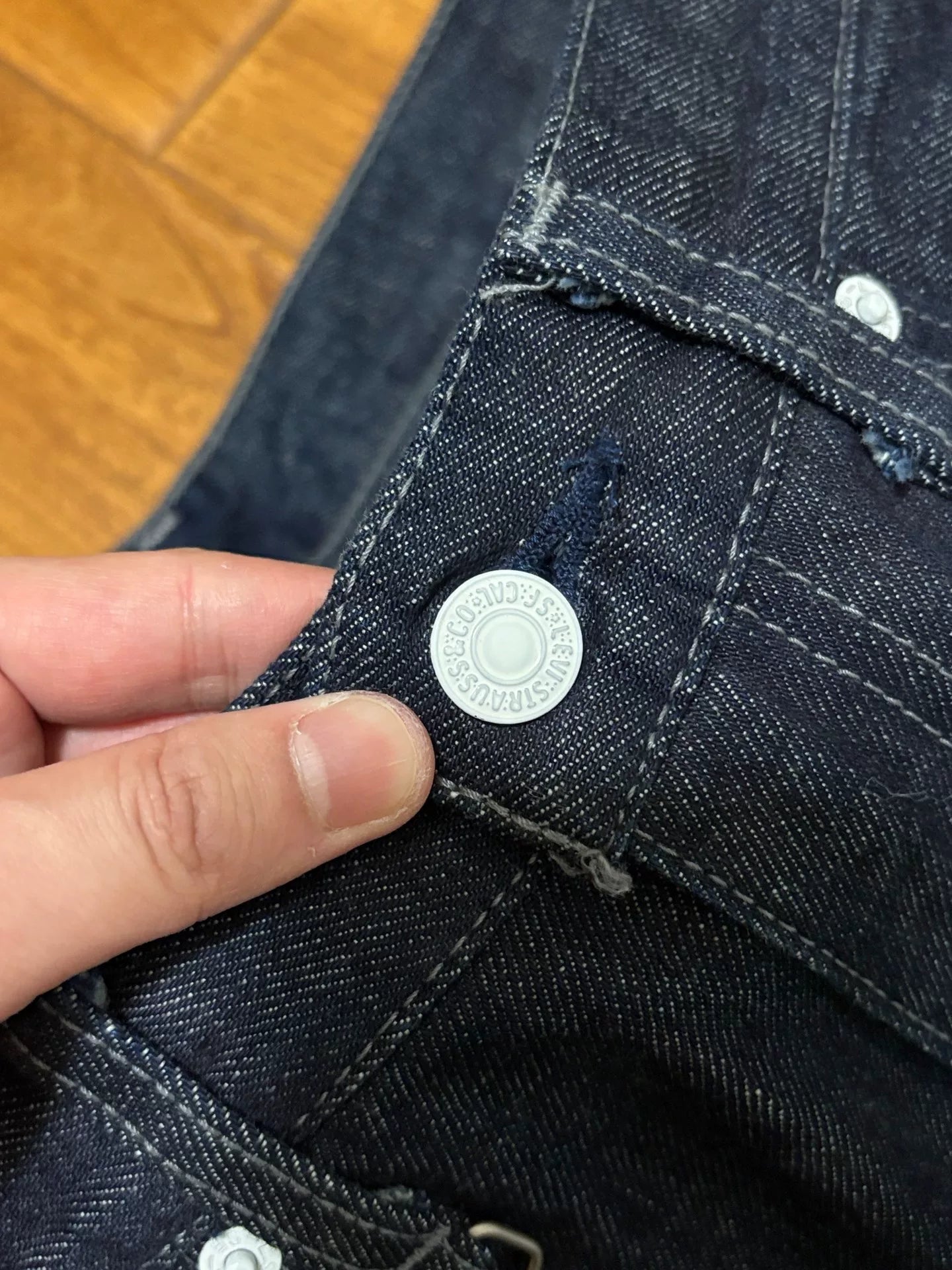 Levi's Fenom White Line Raw Denim Jeans