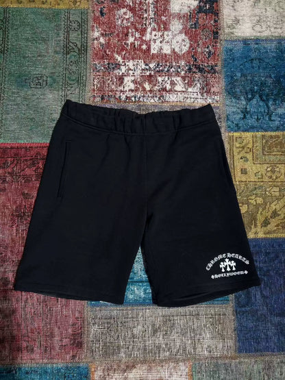Chrome Hearts Black Embroidered Shorts