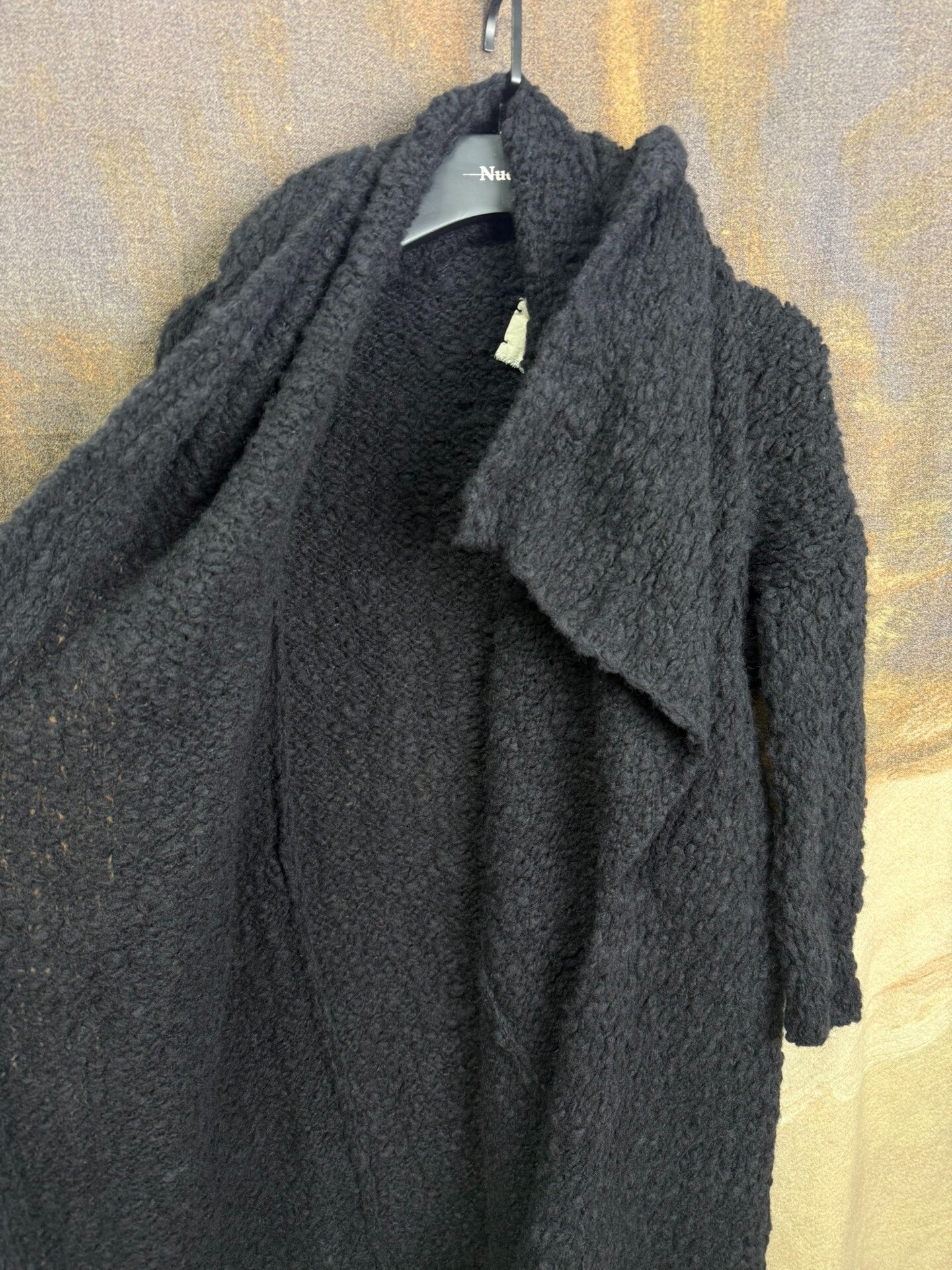 UMA WANG Soft Asymmetric Collar Coat