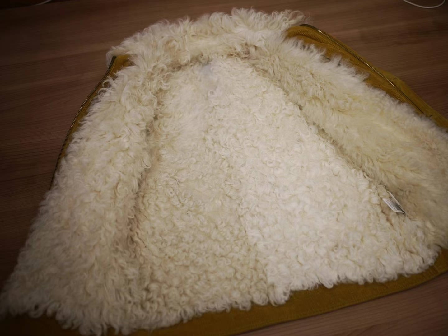 Visvim Deckhand Sheepskin Jacket Mustard