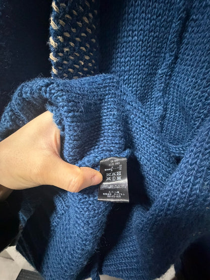 KAPITAL Wool Patchwork Cardigan Jacket