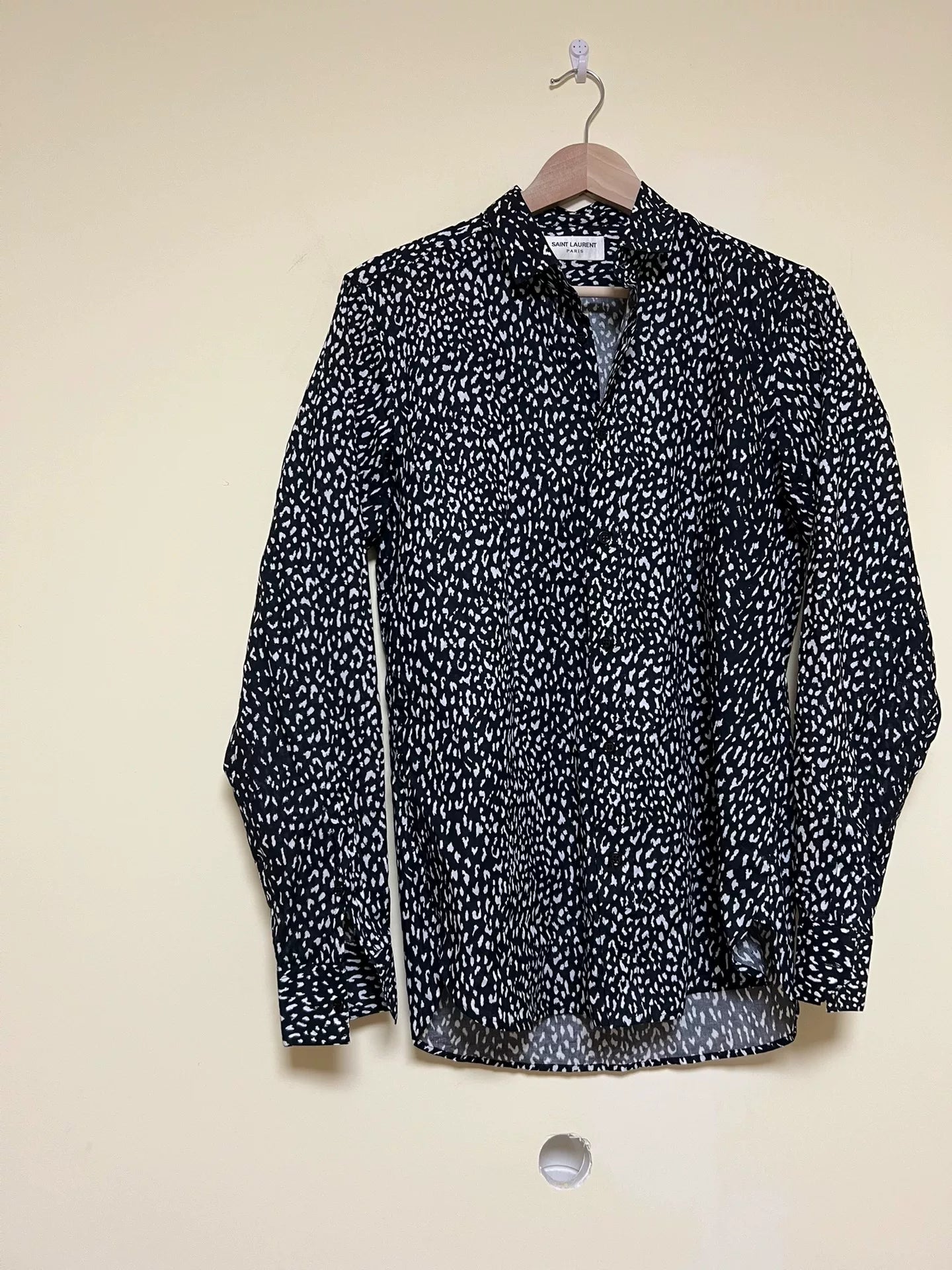 Saint Laurent YSL Jackson Wang Leopard Shirt