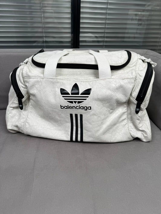 Balenciaga Adidas White Crossbody Travel Bag