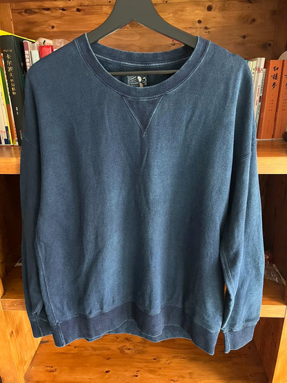 visvim blue dye long sleeve sweatshirt