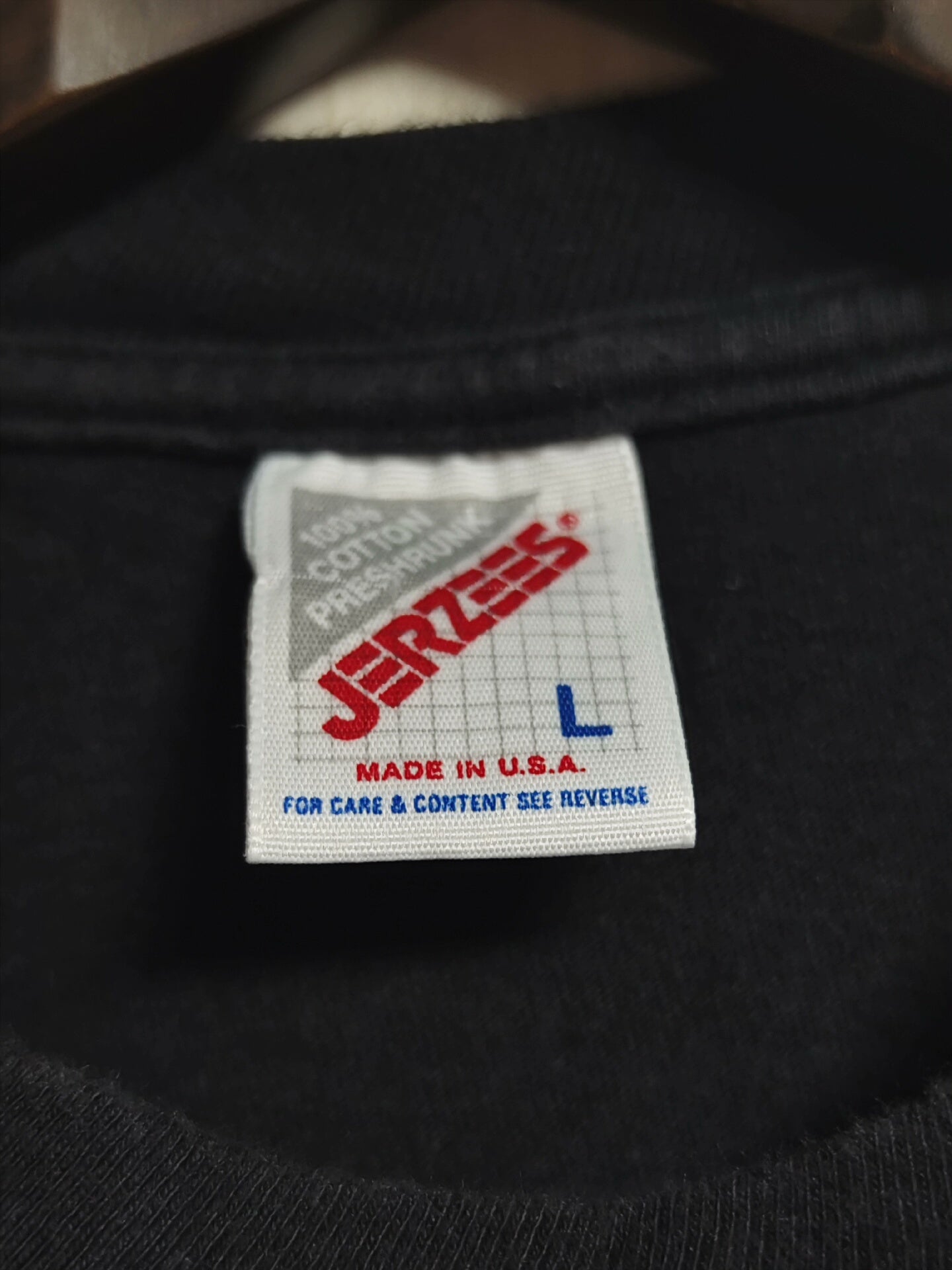 vintage 80s black cops graphic tee