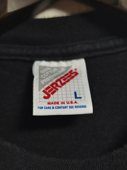 vintage 80s black cops graphic tee