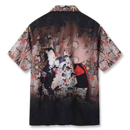 SUN SURF x Tsukioka Yoshitoshi Rayon Hawaiian Shirt