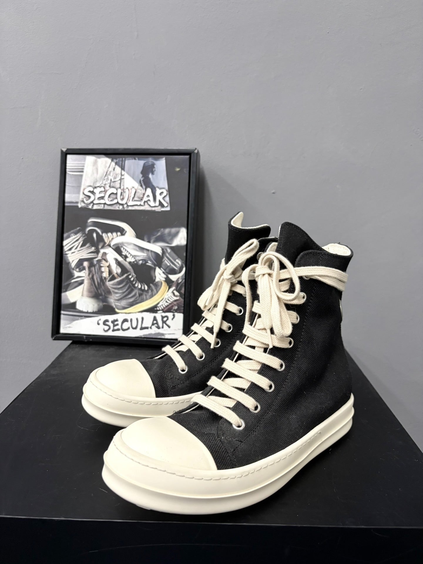 Rick Owens 23SS Iron Ring High-Top Sneakers