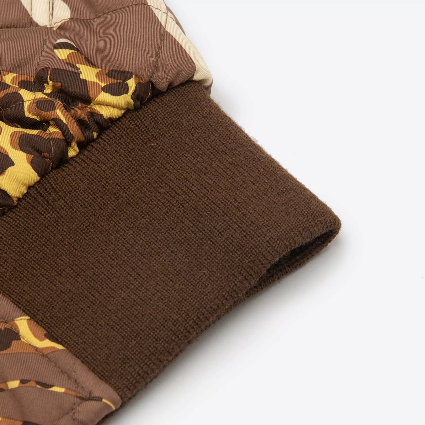 Saint Laurent Leopard Print Quilted Bomber