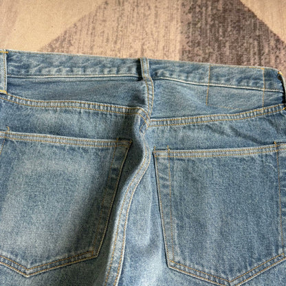 kaptain sunshine skate shoe cut denim pants