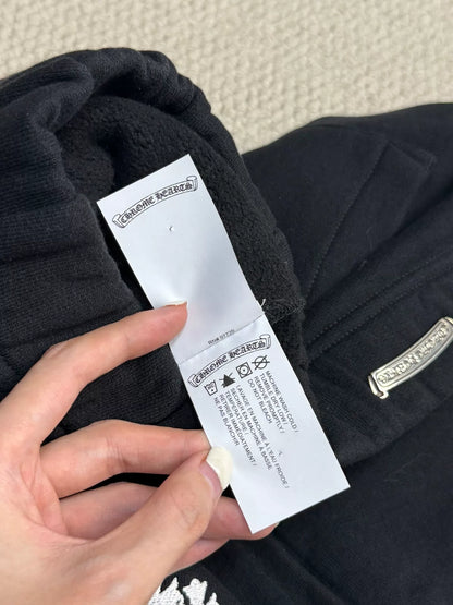 Chrome Hearts Cross Embroidery Black Sweatpants