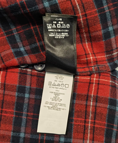 Ralph Lauren RRL Red Black Plaid Shirt