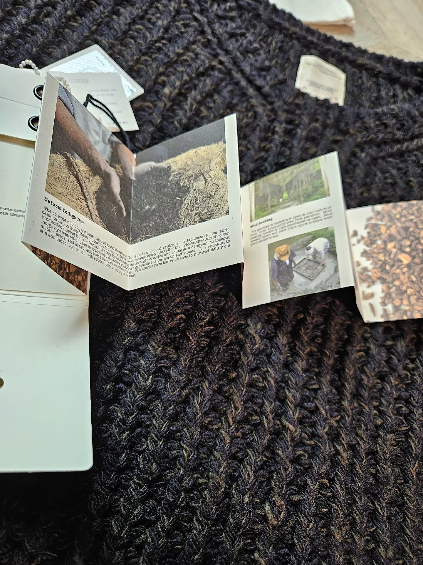 visvim hand-knit crew sweater in unique dye