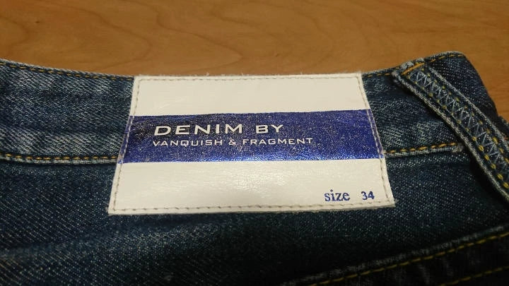 fragment vanquish denim pants size 34