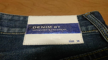 fragment vanquish denim pants size 34