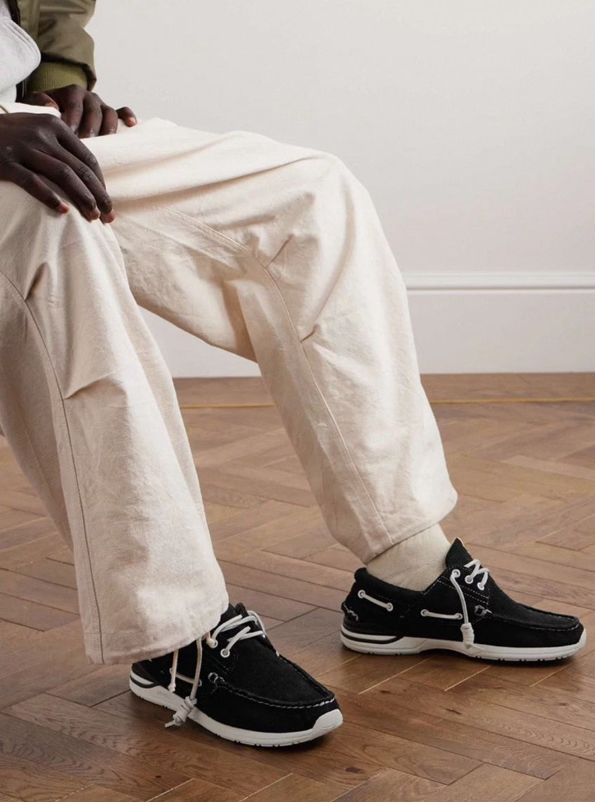 Visvim Suede Low-Top Boat Shoes