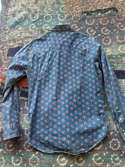 RRL Blue Dye Distressed Shirt