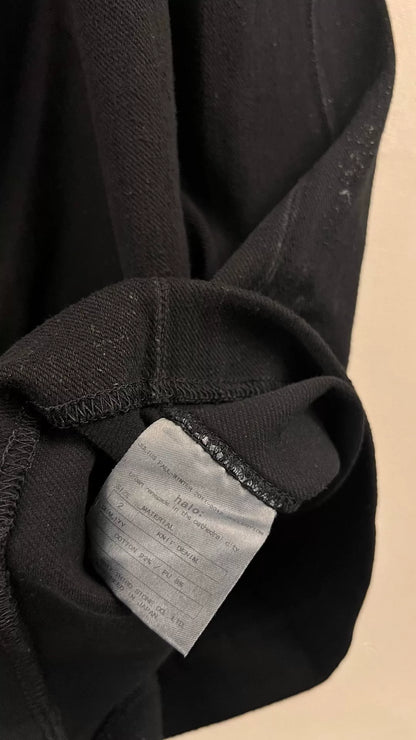 Julius 7 Black Coated Denim T-shirt
