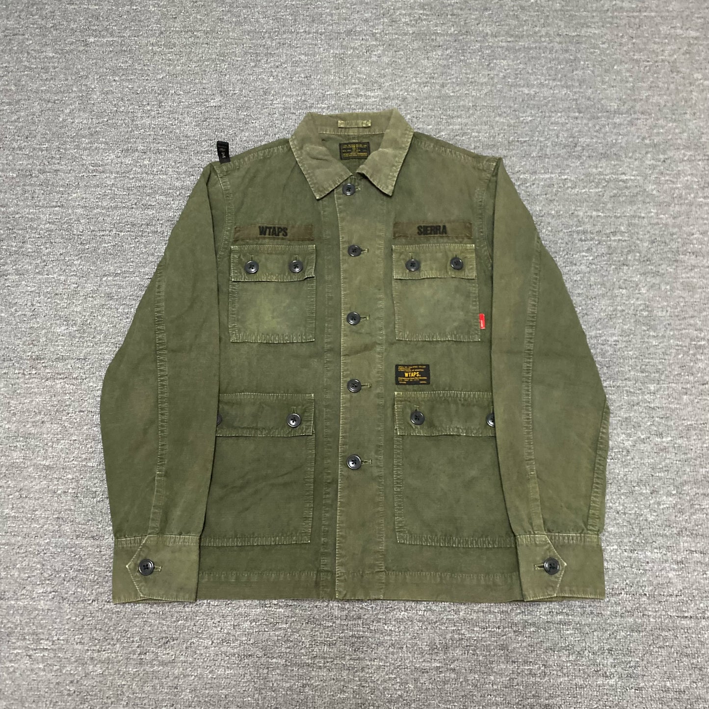 WTAPS 13SS JUNGLE Bone Washed Batik Shirt