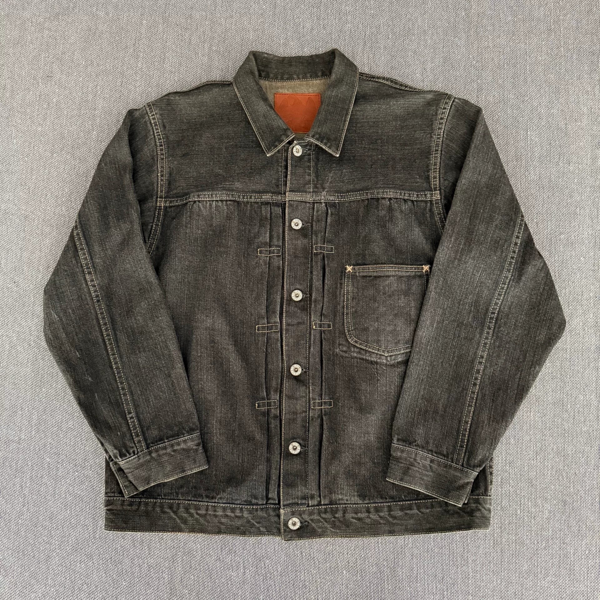 black washed denim jacket by tenderloin k-7