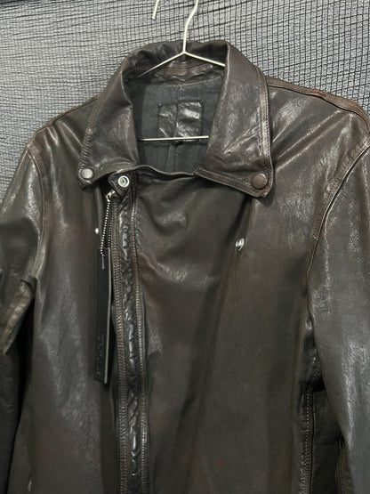 black italian leather rider jacket