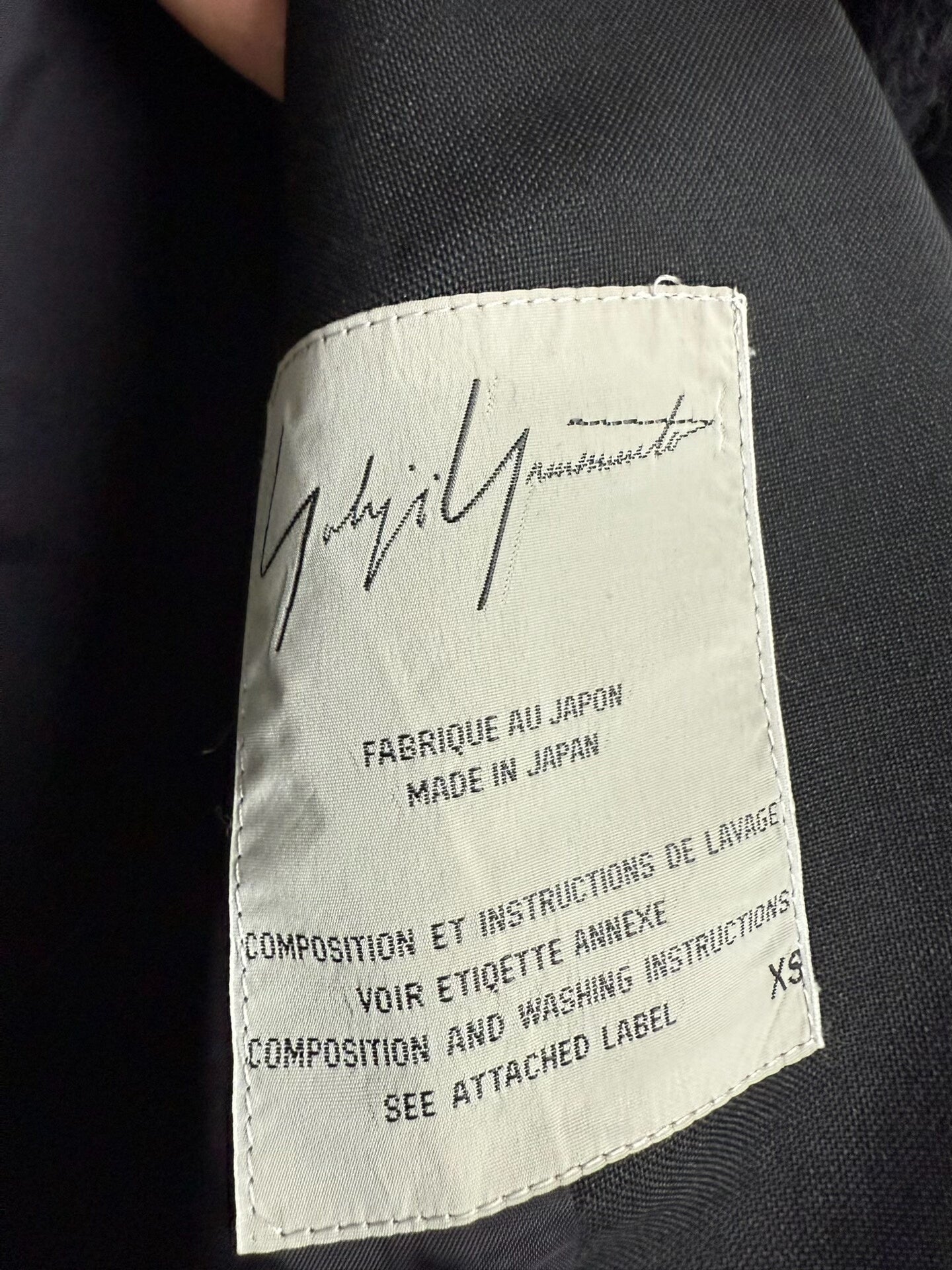 yohji yamamoto deconstructed wool suit jacket