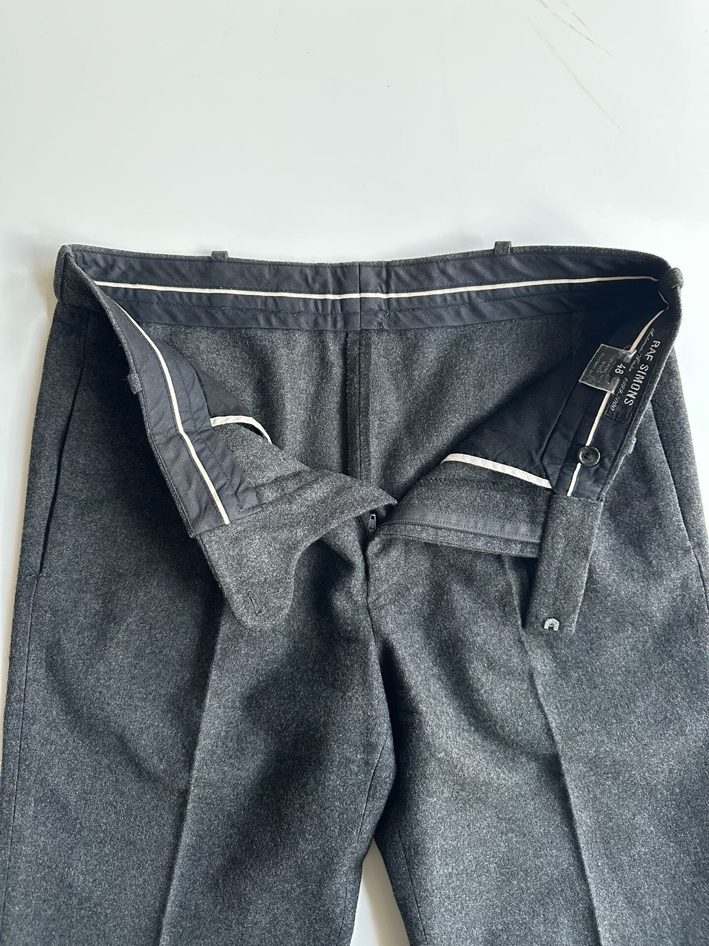RAF SIMONS 99AW Wool Trousers