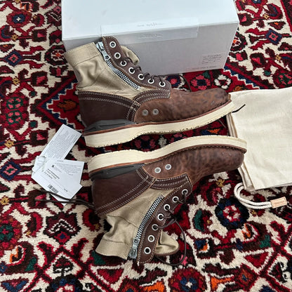 visvim 22aw unique leather boots size 8