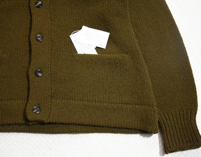 Visvim Cowichan Knit Olive Cardigan