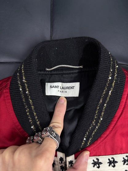 Saint Laurent Red Pilot Jacket