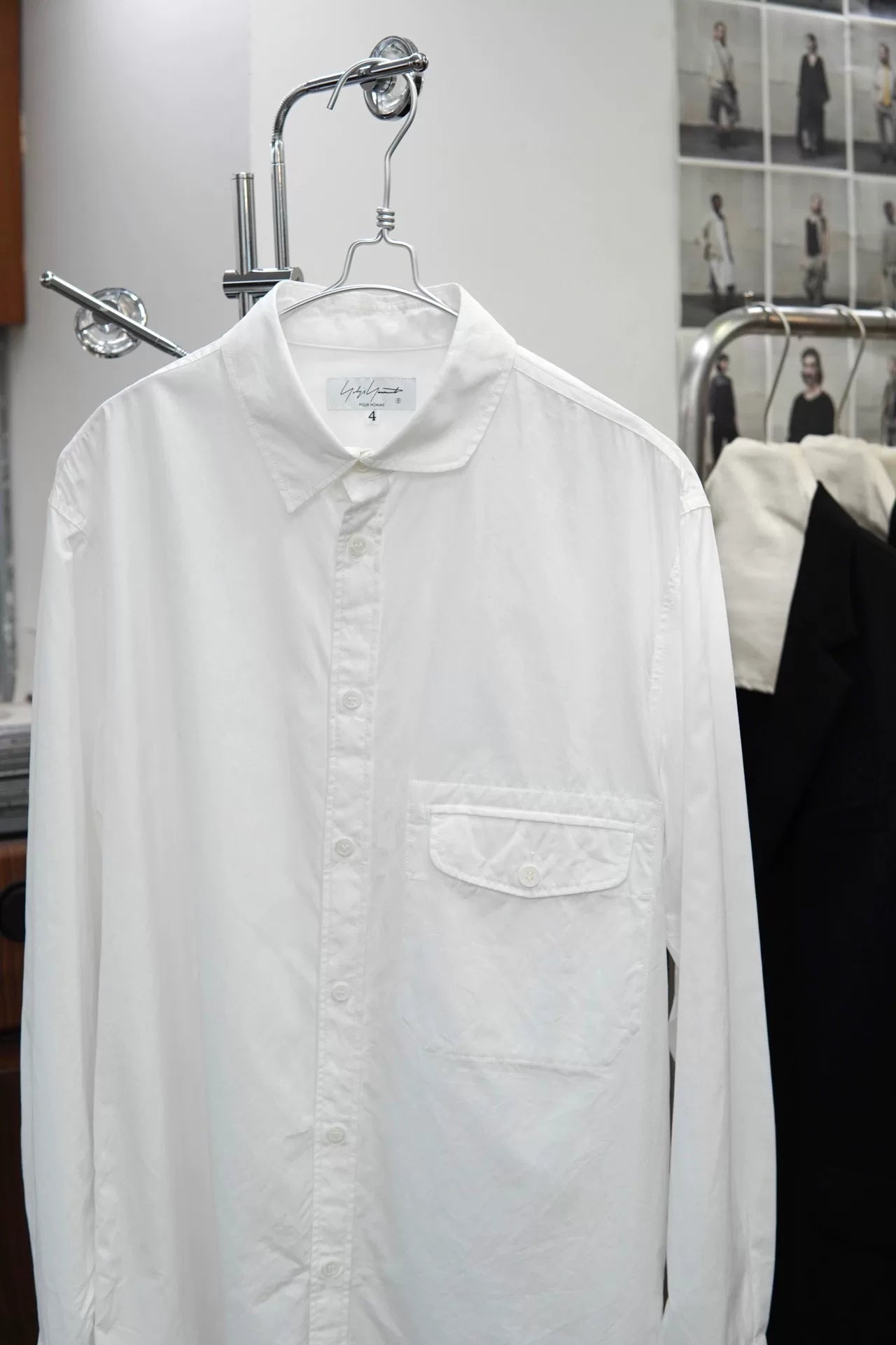 Yohji Yamamoto Pour Homme S/S 2021 Asymmetric Shirt