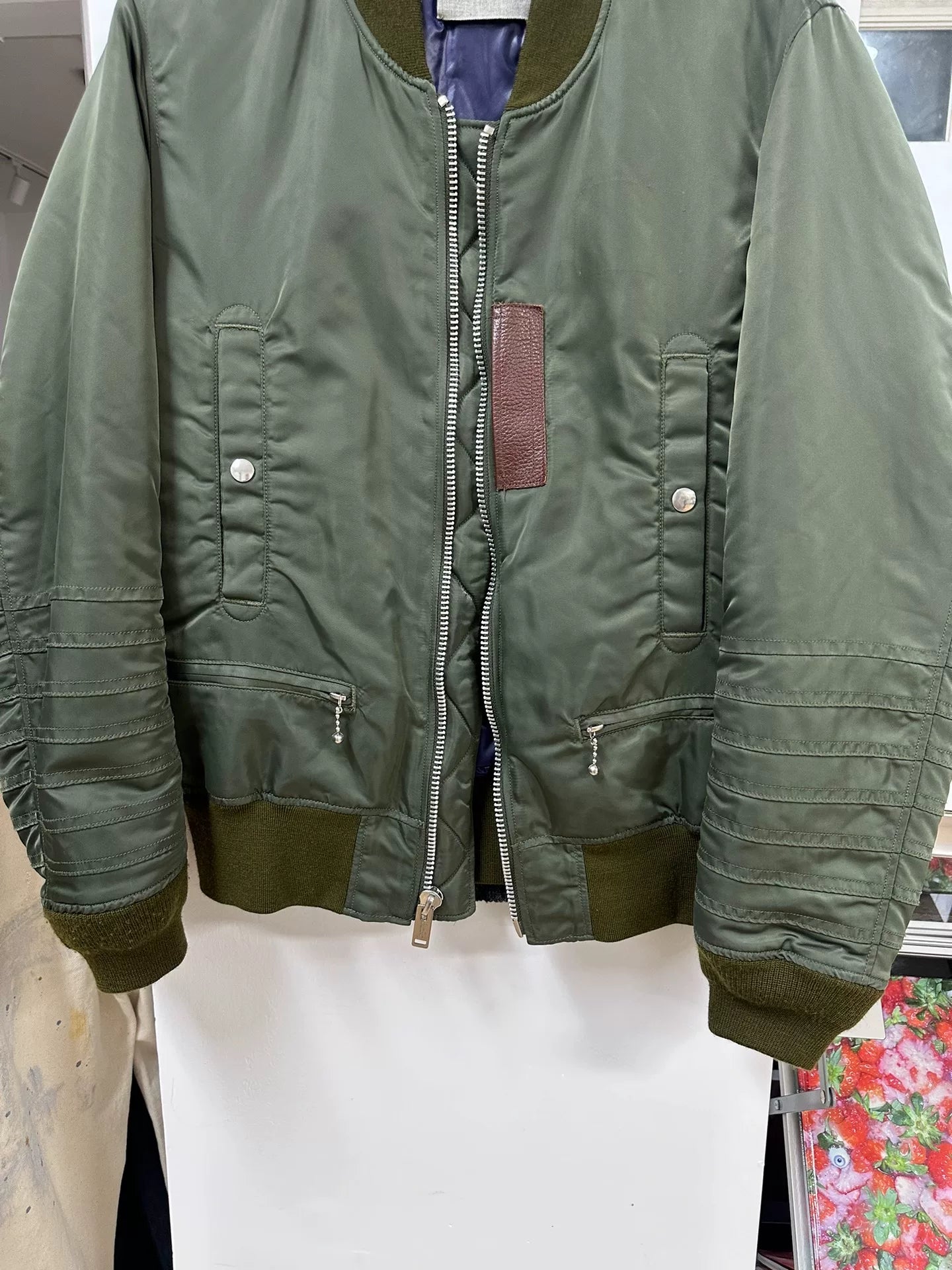 UNDERCOVER MA-1 Bomber Jacket in Green