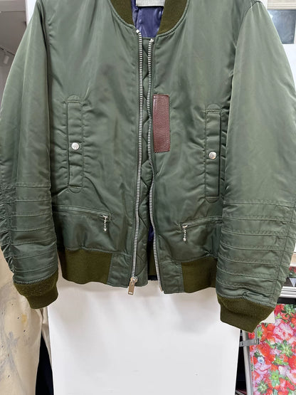 UNDERCOVER MA-1 Bomber Jacket in Green