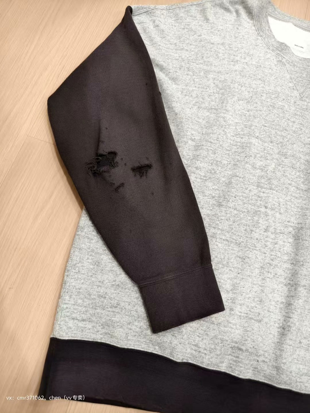 VISVIM 20SS JUMBO SWEAT L/S CRASH