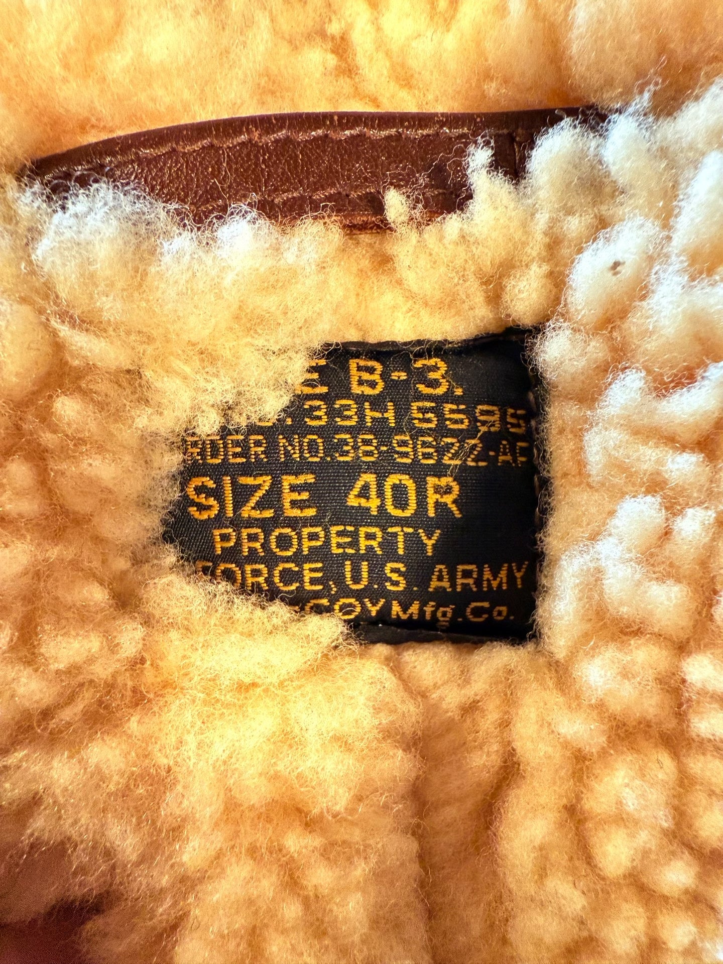 The Real McCoy B-3 Flight Jacket